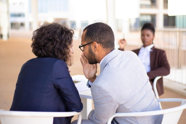 Private Executive Advisory Session Advisor and executive in a confidential one-to-one meeting discussing critical business decisions.